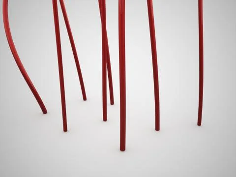 Abstract lines, spiral concept rendered Stock Illustration
