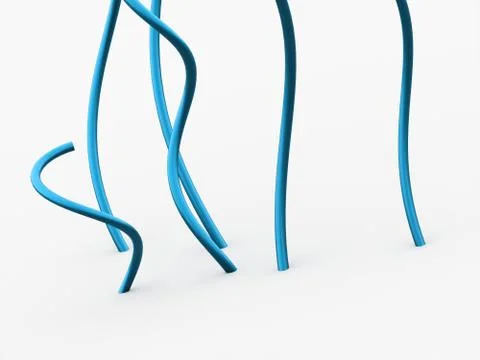 Abstract lines, spiral concept rendered Stock Illustration