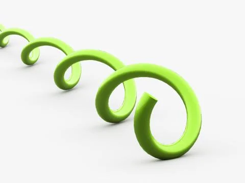 Abstract lines, spiral concept rendered Stock Illustration