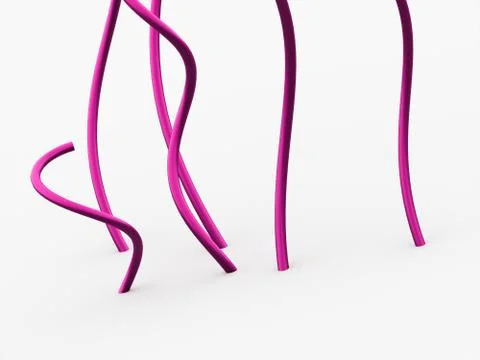 Abstract lines, spiral concept rendered Stock Illustration