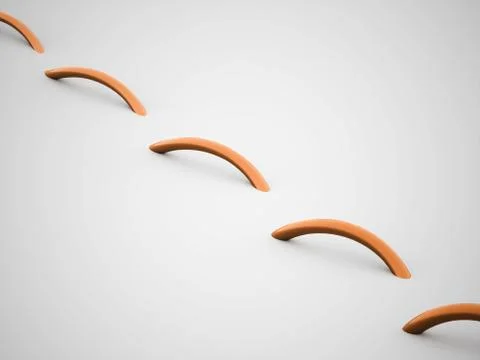 Abstract lines, spiral concept rendered Stock Illustration