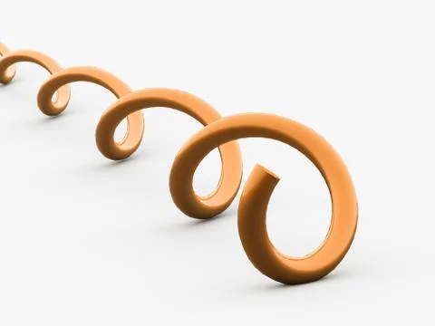 Abstract lines, spiral concept rendered Stock Illustration