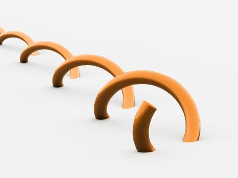 Abstract lines, spiral concept rendered Stock Illustration