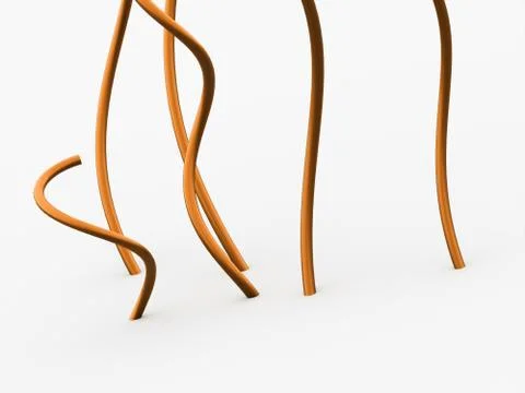 Abstract lines, spiral concept rendered Stock Illustration