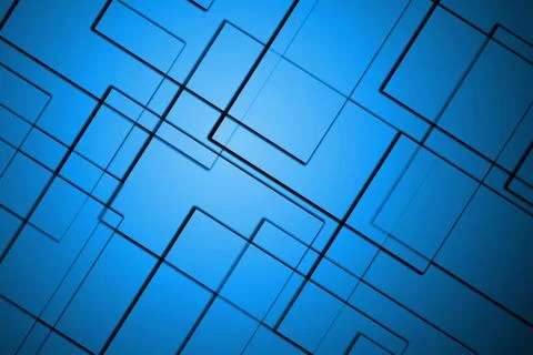 Abstract lines square blue background 스톡 일러스트