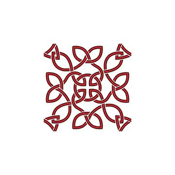 Abstract lines square pattern symbol Stock Illustration