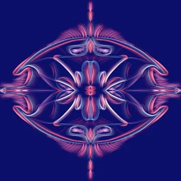 Abstract lines , superb colours, blue background Stock Illustration