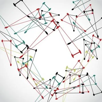 Abstract lines vector background Stock Illustration