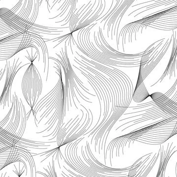 Abstract lines. Vector pattern in outline style 스톡 일러스트