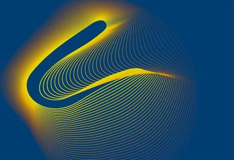 Abstract lines wave shapes gradient poster background vector. Minimalist co.. Stock Photos