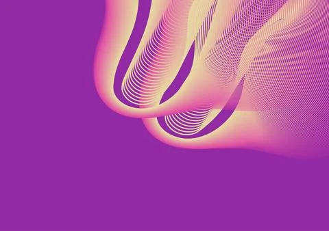 Abstract lines wave shapes gradient poster background vector. Minimalist co.. Stock Photos
