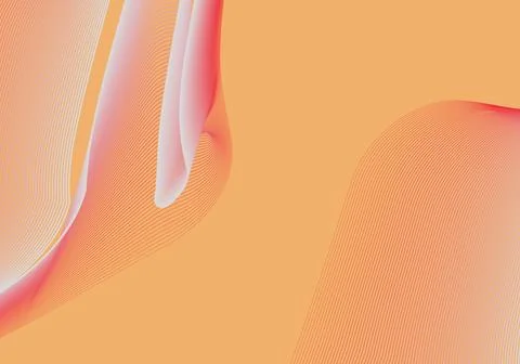 Abstract lines wave shapes gradient poster background vector. Minimalist co.. Stock Photos