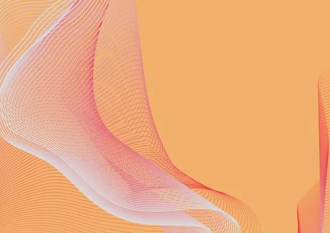 Abstract lines wave shapes gradient poster background vector. Minimalist co.. Stock Photos