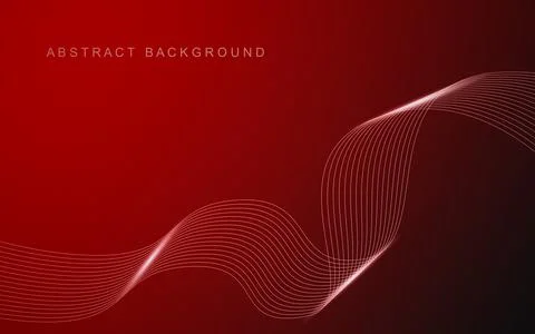 Abstract lines wave technology business background Illustrazione stock