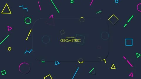 Abstract Linier Geometric Background Stock Illustration