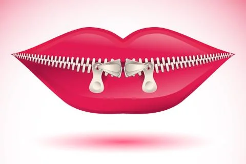 Abstract lips Stock Illustration