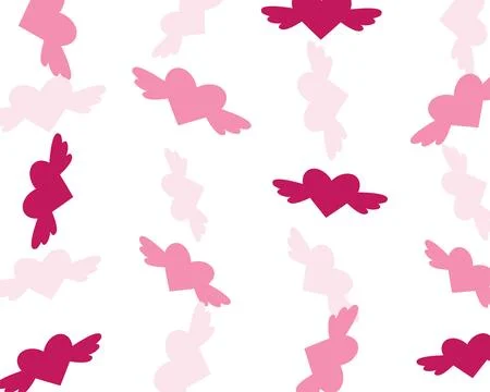 Abstract Lips Repeated Seamless Pattern Design Stock Illustration