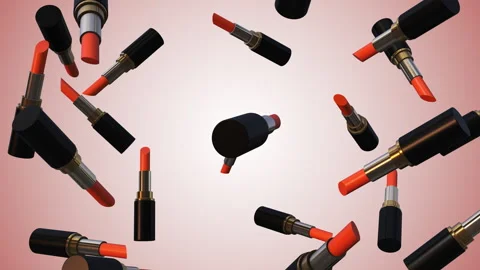 Abstract lipstick explosion 3d background Stock-Footage 273535230