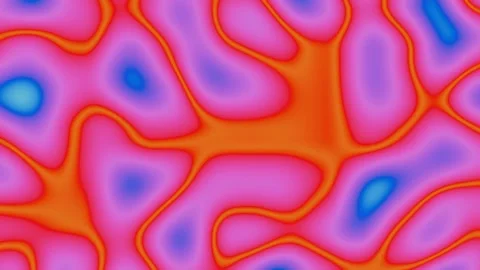 Abstract Liquid 4K VJ Loop - Mesmerizing Music Background Blue Red Video stock 297598168