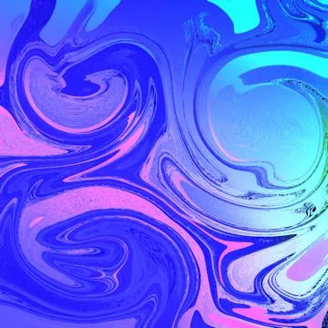 Abstract liquid abstract background with oil painting streaks Stock Illustration