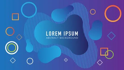 Abstract Liquid Background, Blue, Violet, Purple, Gradation, Colorful Ilustração Stock