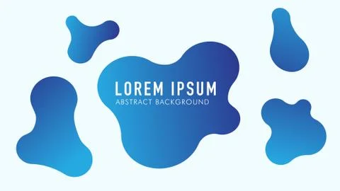 Abstract Liquid Background, Blue, White, Gradation Illustrazione stock