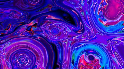 Abstract Liquid Background With Marble Pattern Watercolor And Ink Paint Stock Illustration