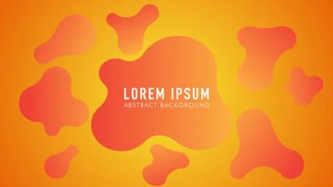 Abstract Liquid Background, Orange Gradation Stock-Illustration