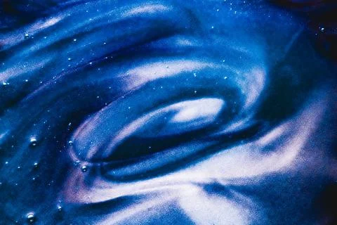 Abstract liquid background, paint splash, swirl pattern and water drops, beauty Foto stock