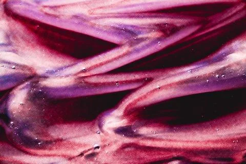 Abstract liquid background, paint splash, swirl pattern and water drops, beauty Stock Photos