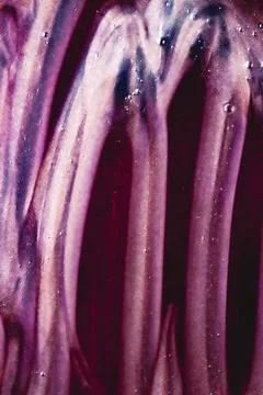 Abstract liquid background, paint splash, swirl pattern and water drops, beauty Foto stock