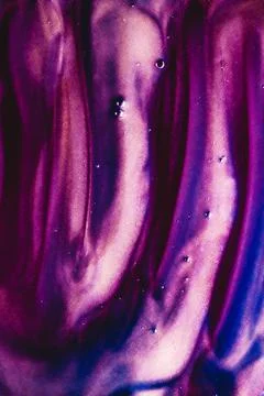 Abstract liquid background, paint splash, swirl pattern and water drops, beauty Stock Photos