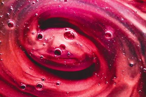Abstract liquid background, paint splash, swirl pattern and water drops, beauty Foto stock