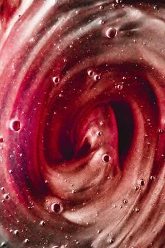 Abstract liquid background, paint splash, swirl pattern and water drops, beauty Foto stock
