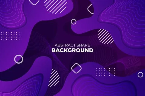 Abstract Liquid Background Purple with Dynamic Fluid Shape and Wavy Line Stock Illustration