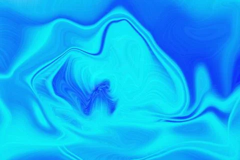 Abstract liquid background with vibrant flowing waves of blue and cyan color Stock Illustration