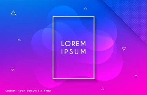 Abstract liquid background with vibrant gradient color. Abstract liquid shape Stock Illustration