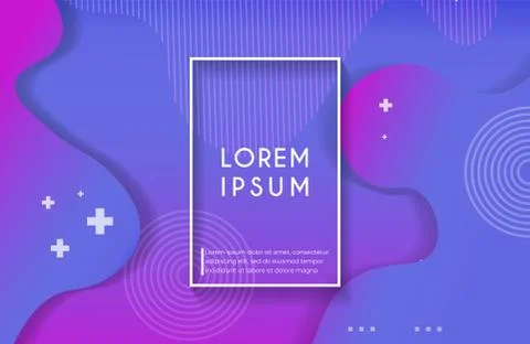 Abstract liquid background with vibrant gradient color. Abstract liquid shape Stock Illustration