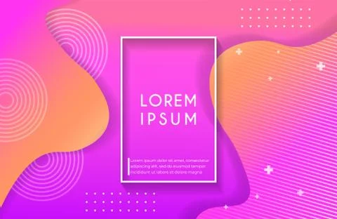 Abstract liquid background with vibrant gradient color. Abstract liquid shape Stock Illustration