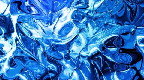Abstract liquid background with wavy sparkling pattern on shiny glossy surface Stock Illustration