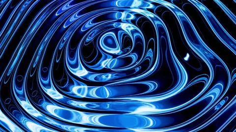 Abstract liquid background with wavy sparkling pattern on shiny glossy surface Stock Illustration