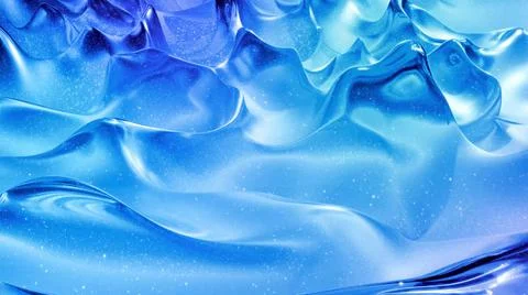 Abstract liquid background with wavy sparkling pattern on shiny glossy surface Stock Illustration