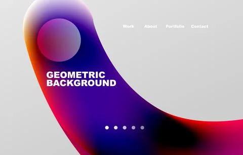Abstract liquid background for your landing page design. Web page for website or Stockillustratie