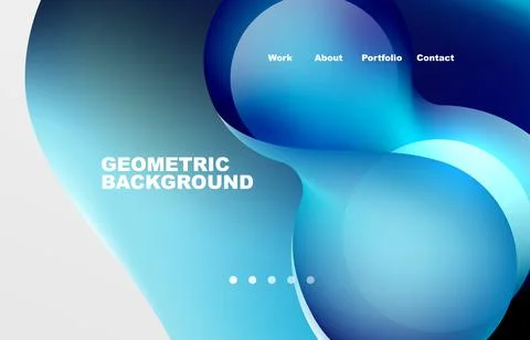 Abstract liquid background for your landing page design. Web page for website or Stockillustratie