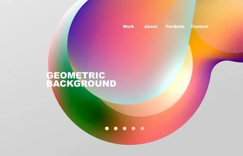 Abstract liquid background for your landing page design. Web page for website or Stockillustratie