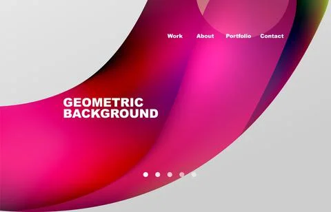 Abstract liquid background for your landing page design. Web page for website or Ilustración de archivo