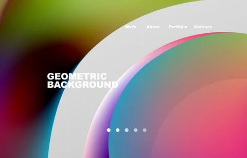 Abstract liquid background for your landing page design. Web page for website or Stock Illustration
