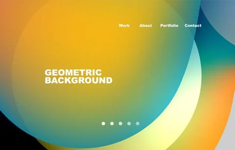 Abstract liquid background for your landing page design. Web page for website or Stock Illustration
