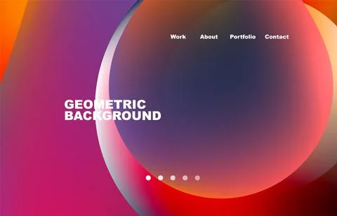 Abstract liquid background for your landing page design. Web page for website or Illustrazione stock