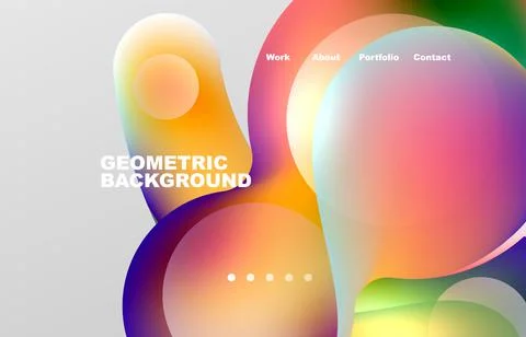 Abstract liquid background for your landing page design. Web page for website or Stockillustratie